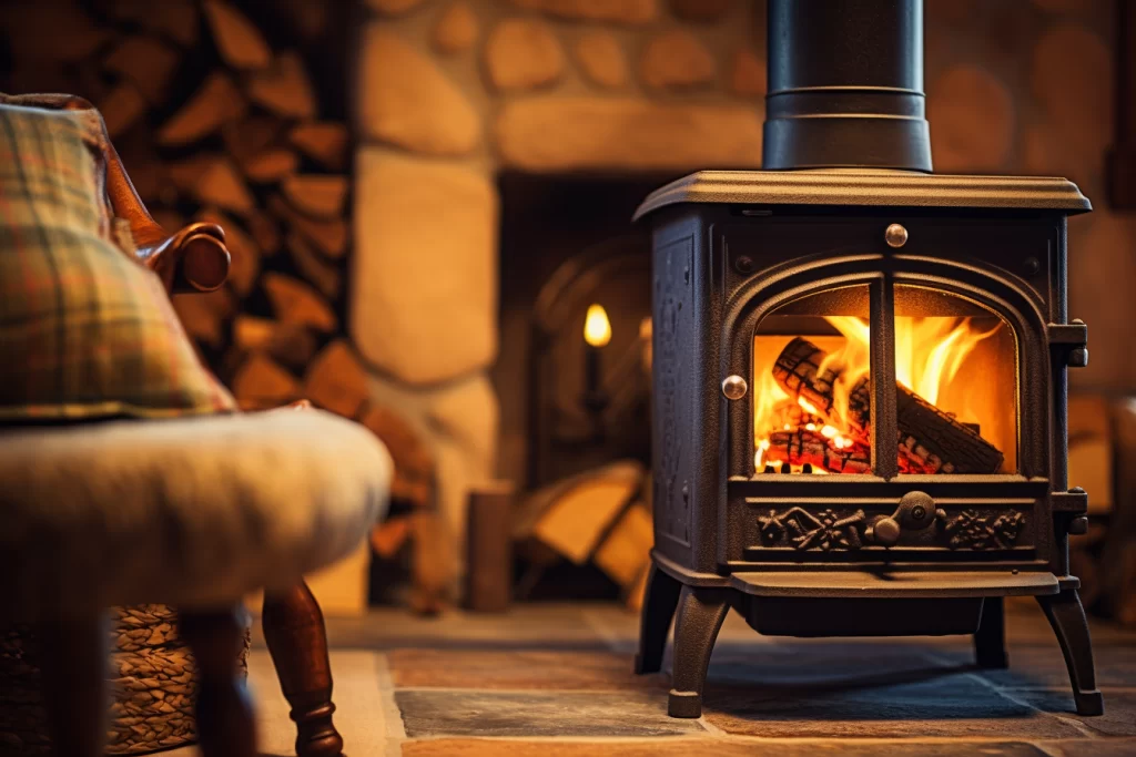how to clean glass on log burner